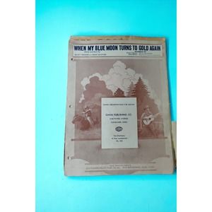 Bundle of 7 music sheets and a book